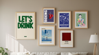 Contemporary Home Art – 6-Piece Gallery Wall Print Mix and Match - Hakyarts