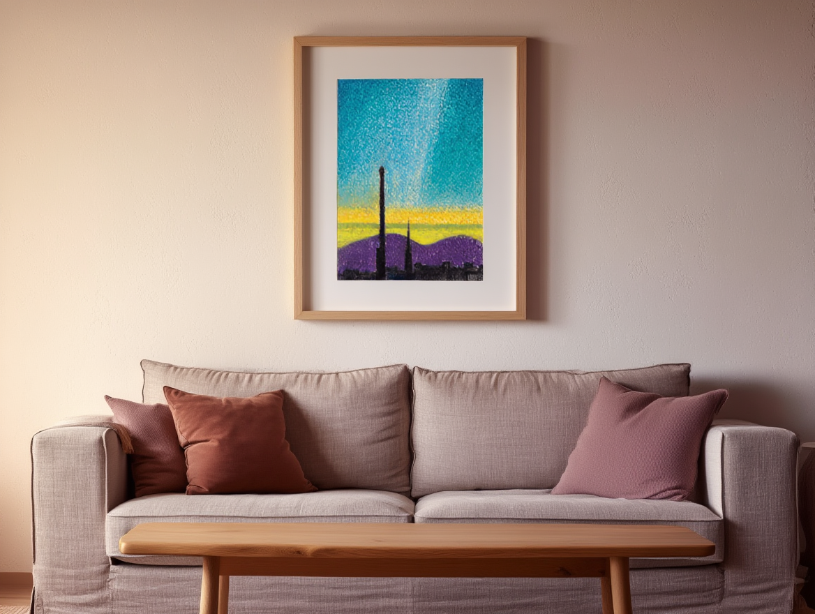 Karl Wiener – Abendlandschaft Wien Poster | Expressionist Landscape Wall Art Print