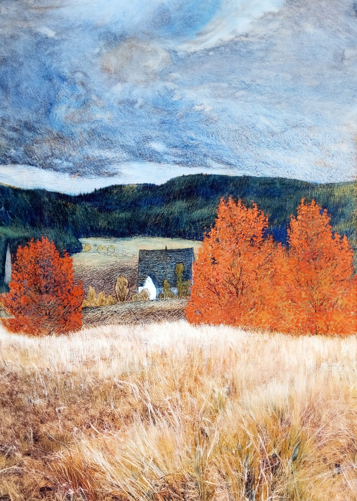Set of 2 Woods Interior – John Elwood Bundy & Autumnal Mood Jämtland | American Landscape & Scandinavian Art Prints