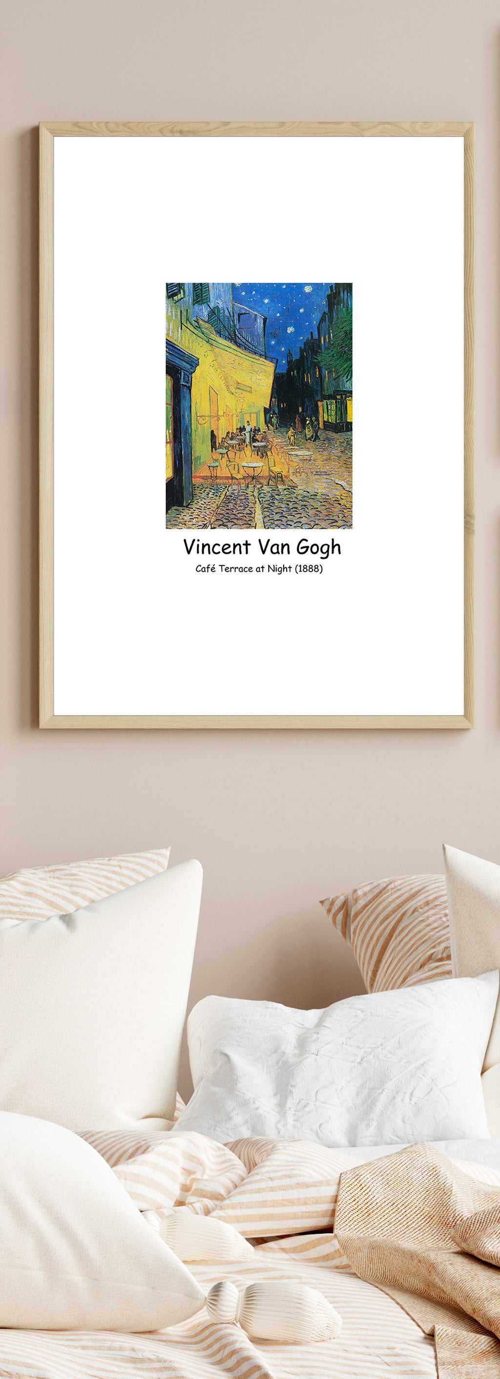 Café Terrace at Night (1888) – Vincent van Gogh Vintage Art Poster | Starry Night Café Wall Art