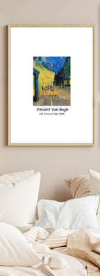 Café Terrace at Night (1888) – Vincent van Gogh Vintage Art Poster | Starry Night Café Wall Art - Hakyarts