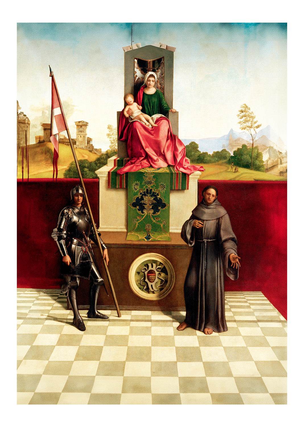 Madonna and Child Between St. Francis and St. Nicasius - Hakyarts