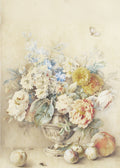 Flowers in a Silver Caster