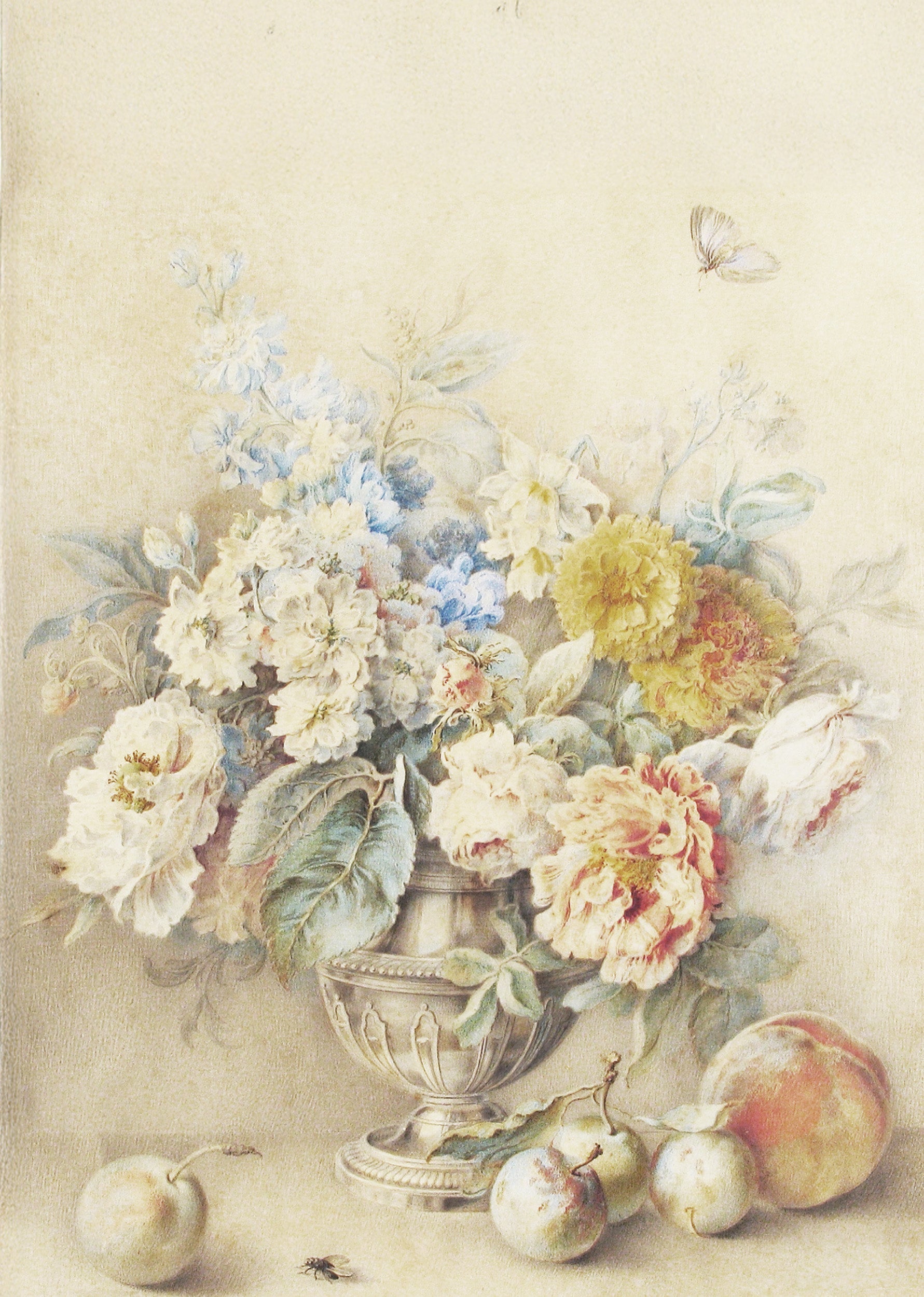 Flowers in a Silver Caster