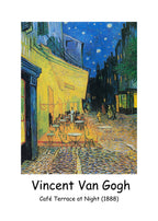 Café Terrace at Night (1888) – Vincent van Gogh Vintage Art Poster | Starry Night Café Wall Art - Hakyarts