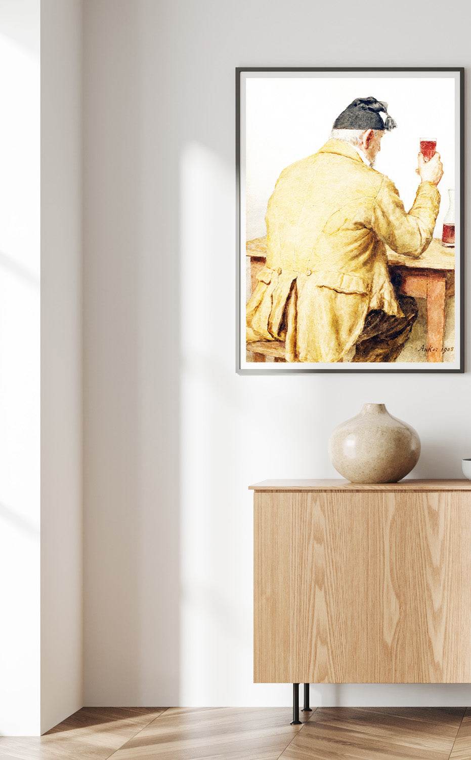 Old Man Sitting At Table - Hakyarts