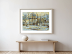 La Neige à Vaugirard II – Paul Gauguin Poster | Post-Impressionist Urban & Winter Landscape Art Print - Hakyarts