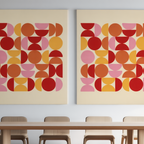 Bauhaus Minimalist Duo – Set of 2 Art Prints - Hakyarts