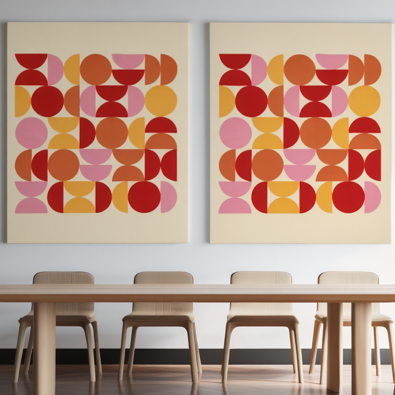 Bauhaus Minimalist Duo – Set of 2 Art Prints