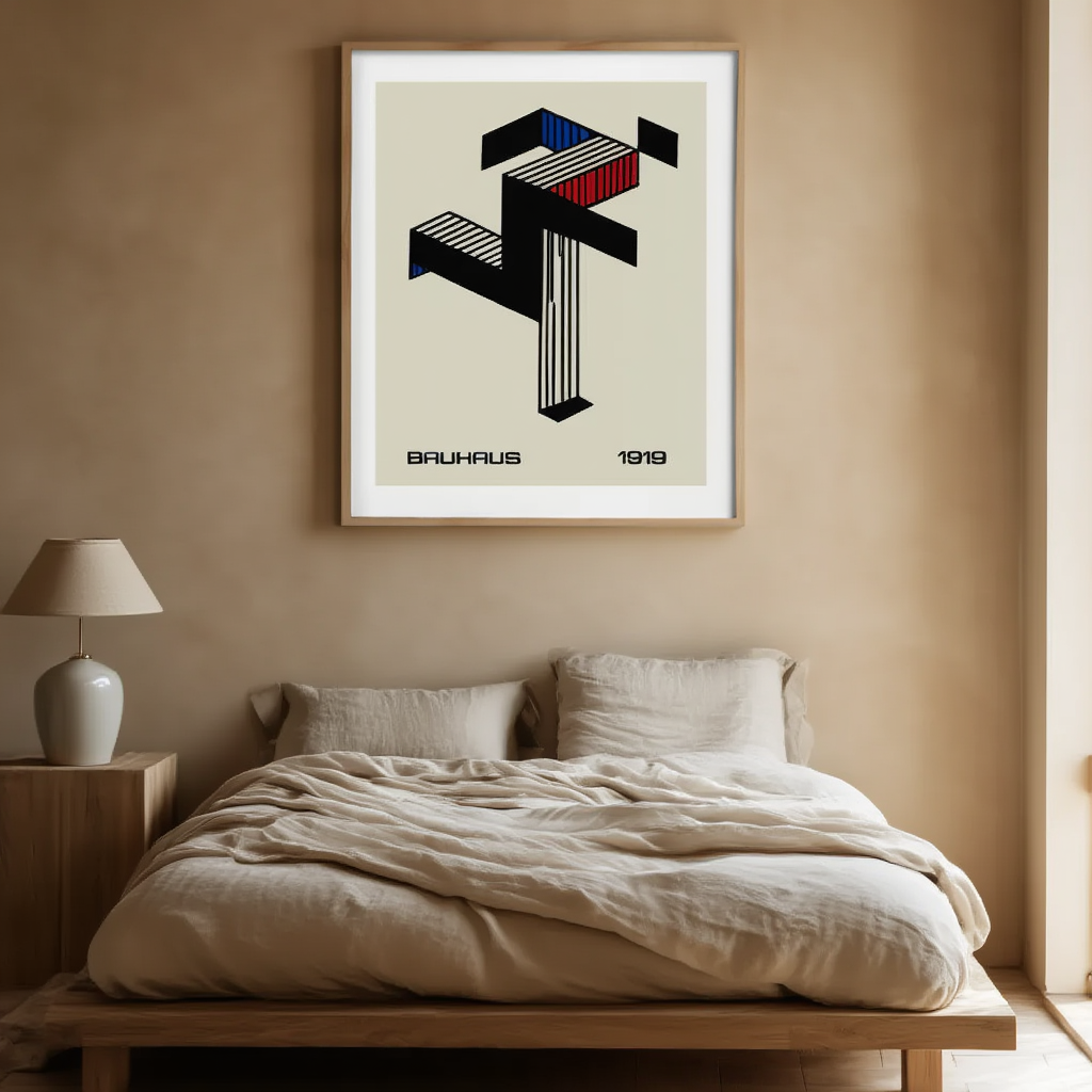 Constructed Lines – Bauhaus Abstract Art Print