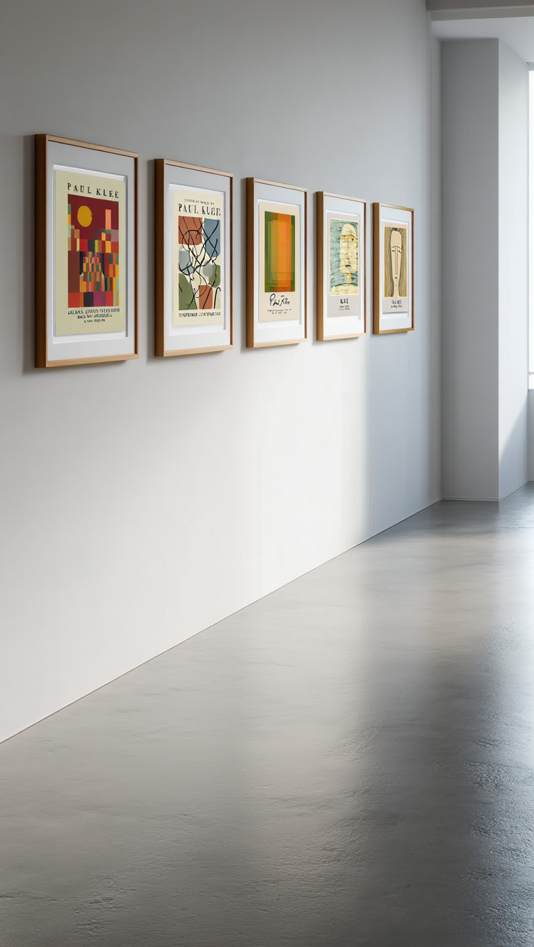 Paul Klee Abstract Art Prints – Colorful Minimalist Posters, 9 Mix & Match Designs for Home & Living Room