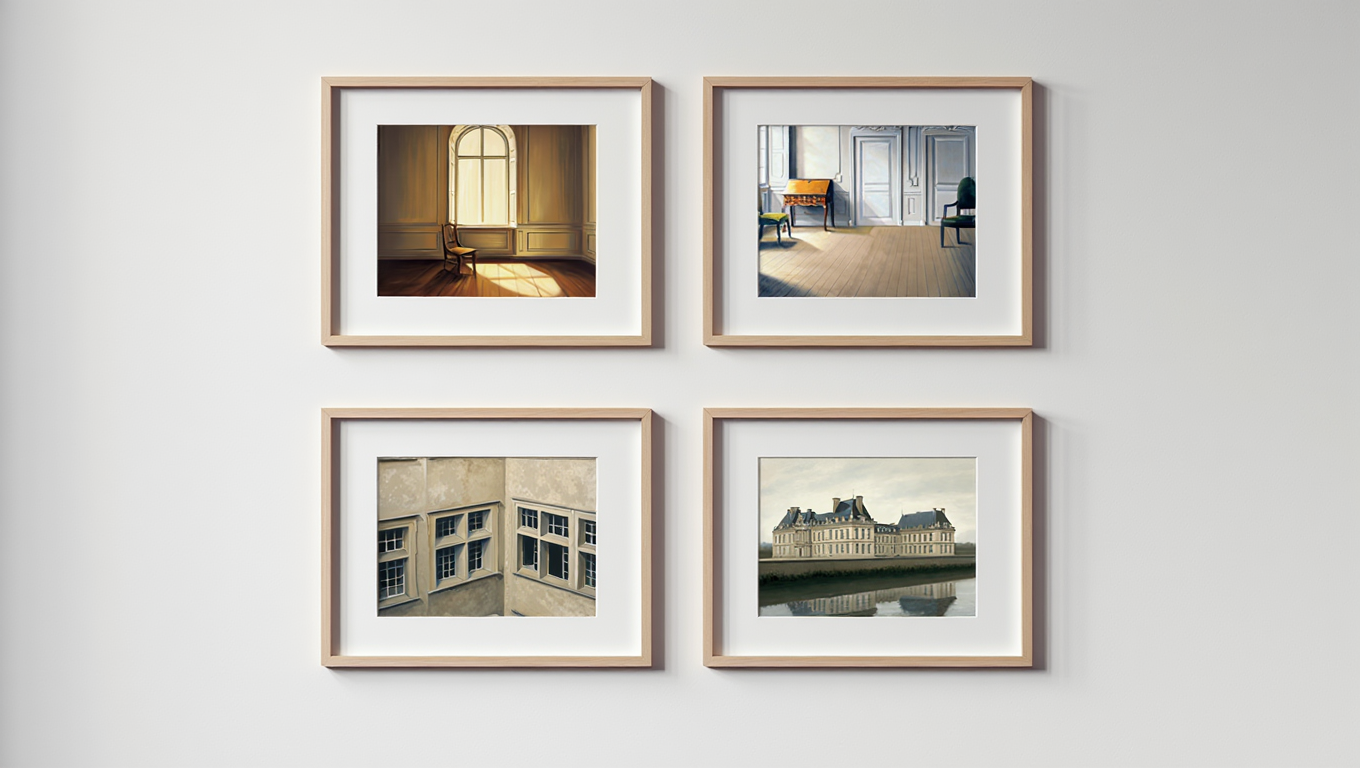 Hammershøi Minimalist Light & Shadow – 4 Prints Mix & Match