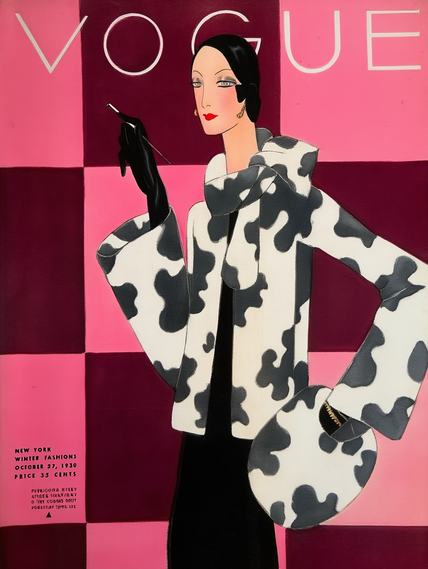 Set of 4 Vintage Vogue Covers – Iconic Fashion Magazine Prints - Hakyarts