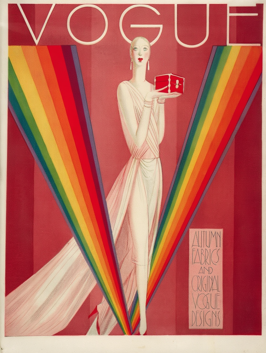 Set of 4 Vintage Vogue Covers – Iconic Fashion Magazine Prints - Hakyarts