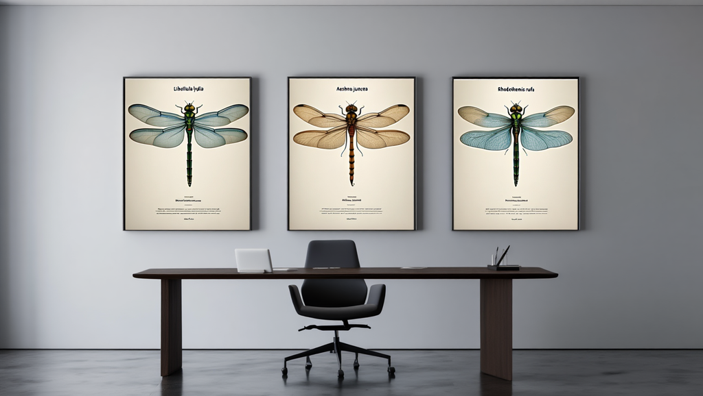 Dragonfly Specimen Posters – Set of 3