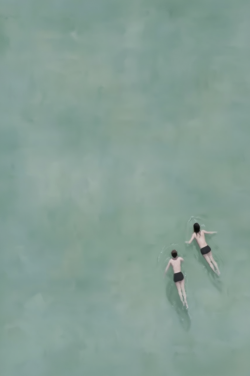 Summer Swims — Modern Wall Art Print