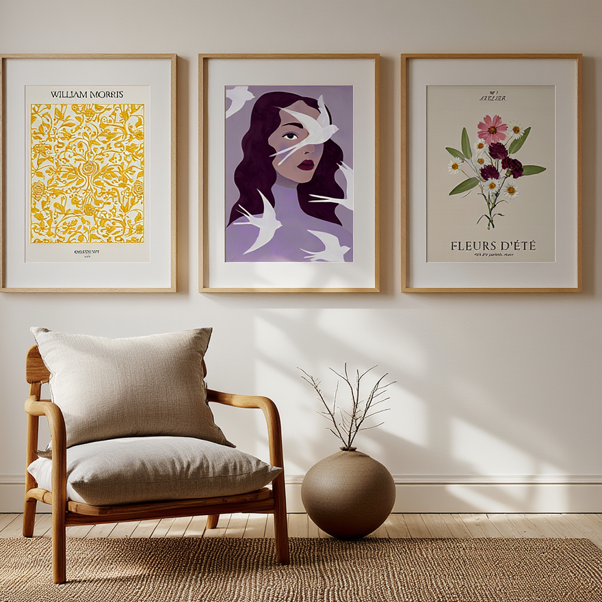 Petal Palette – 6 Floral Prints | Mix & Match Wall Art Collection