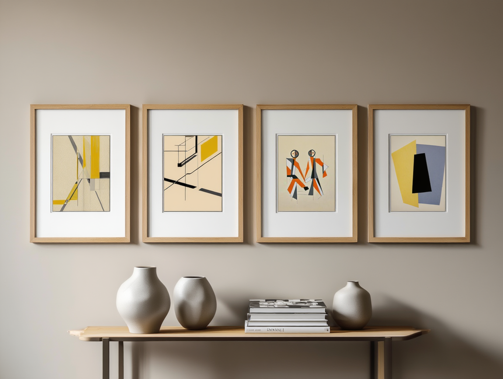El Lissitzky – 4 Modernist Prints | Geometric Art Collection