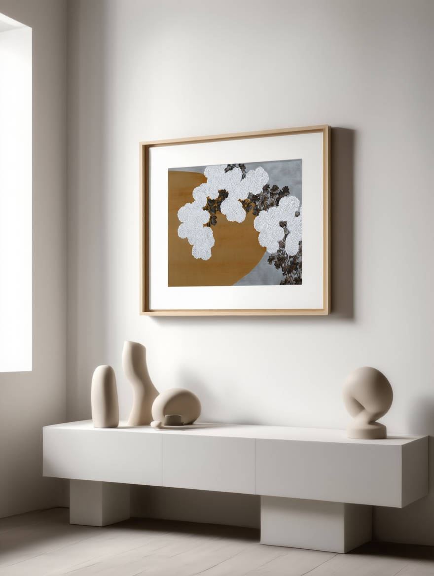 Kamisaka Sekka  - White Flowers