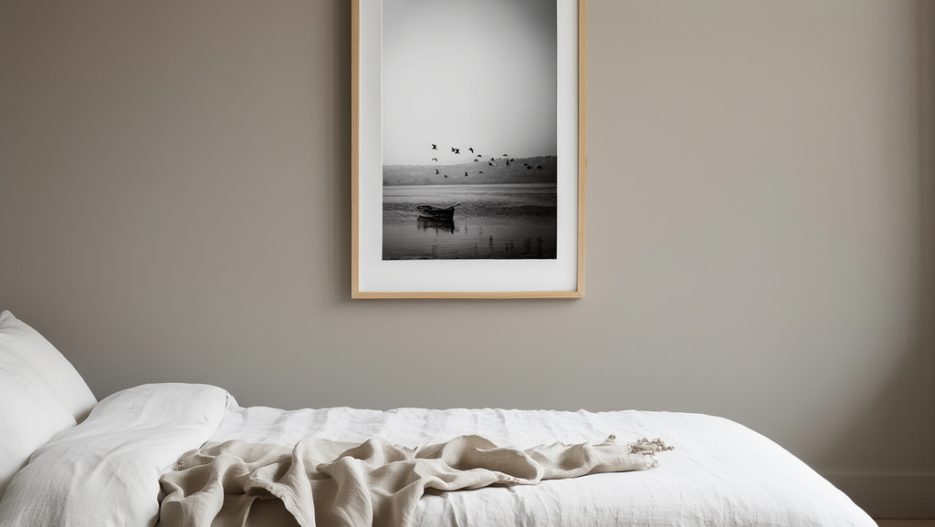 Flying Birds On A Lake Poster