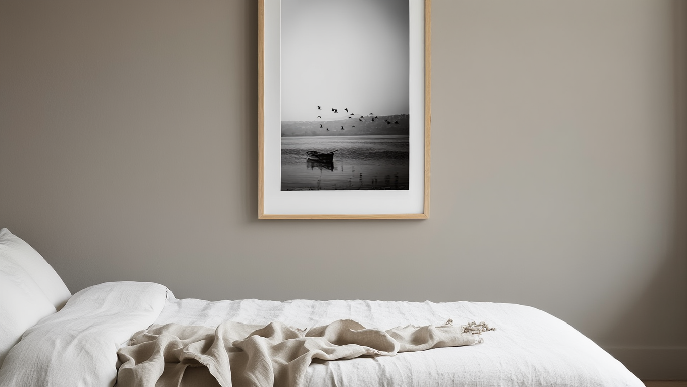 Flying Birds On A Lake Poster