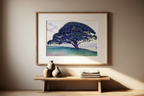 The Bonaventure Pine – Paul Signac Poster | Neo‑Impressionist Coastal Landscape Art Print