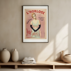 Horloge Femme Poster – Timeless Vintage Woman & Clock Wall Art