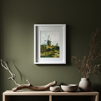 Le Moulin de Blute-Fin – Vincent van Gogh Poster | Post-Impressionist Landscape & Windmill Art Print