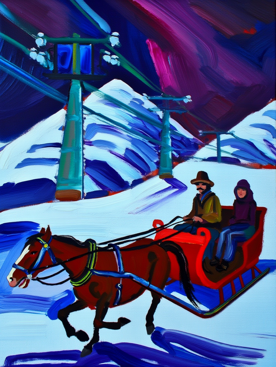 Kirchner Mix and Match 4 Prints — Alpine Expressionist Landscape