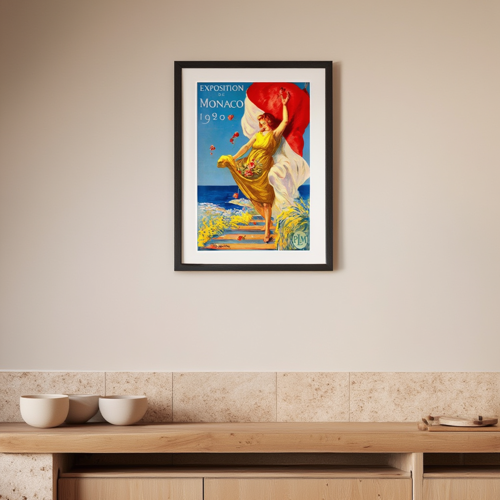 Exposition De Monaco by Leonetto Cappiello – Vintage Advertising Art Print