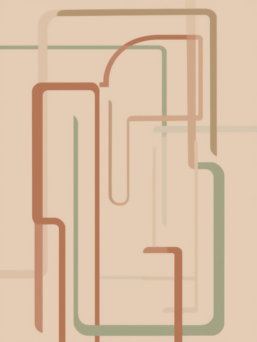 Structured Chaos – Geometric Abstract Print