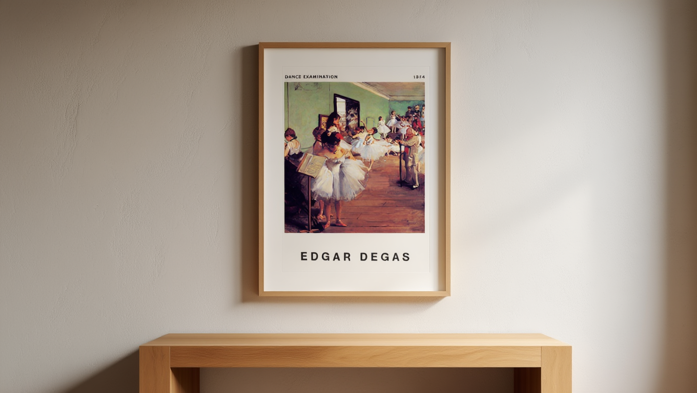 Edgar Degas - Dance Examination Poster