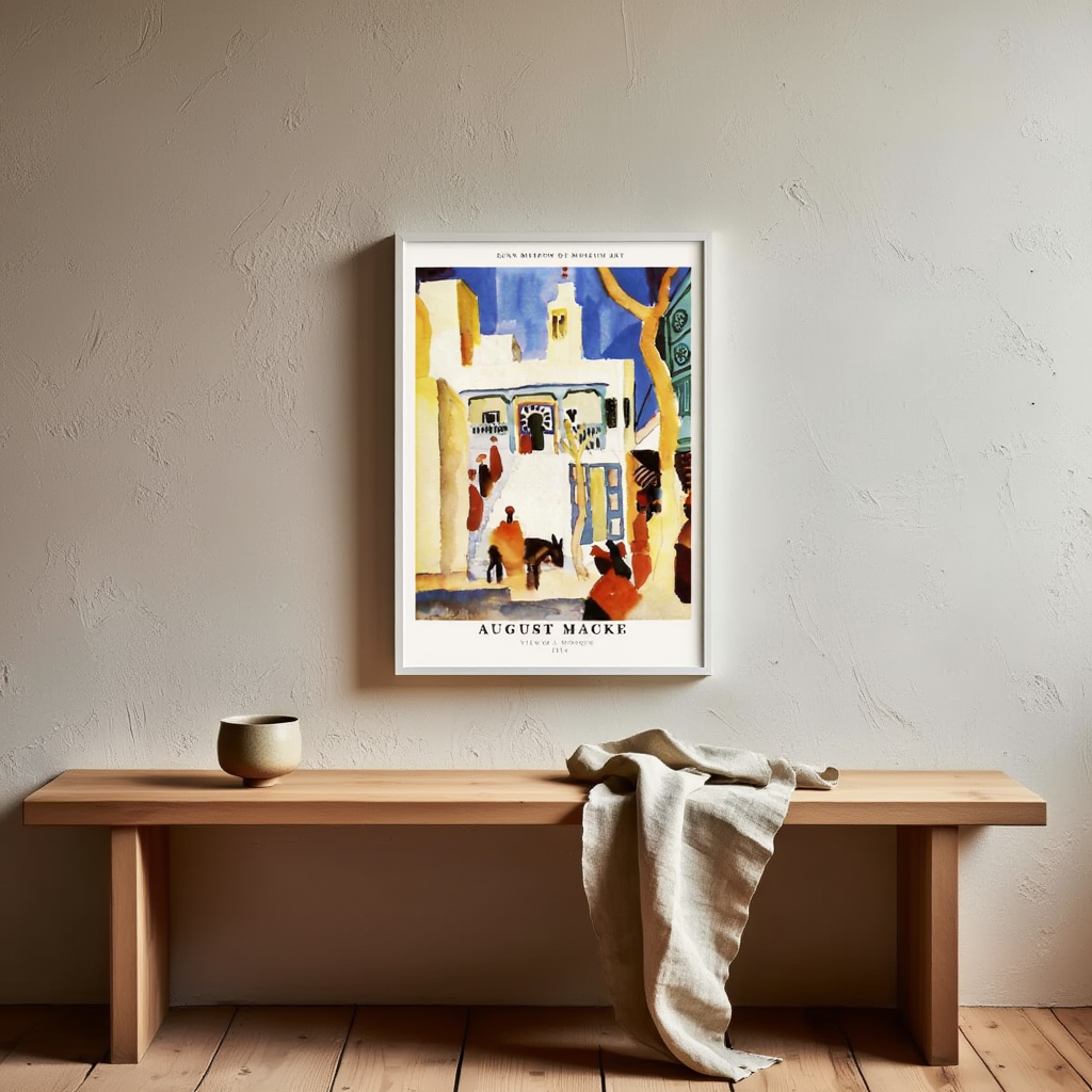 August Macke – View of a Mosque Poster | Vintage Oriental Art Print