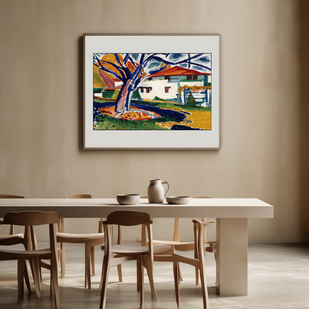 Blue Trees by Henry Lyman Sayën – Landscape & Modern Art Print