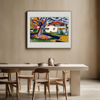 Blue Trees by Henry Lyman Sayën – Landscape & Modern Art Print