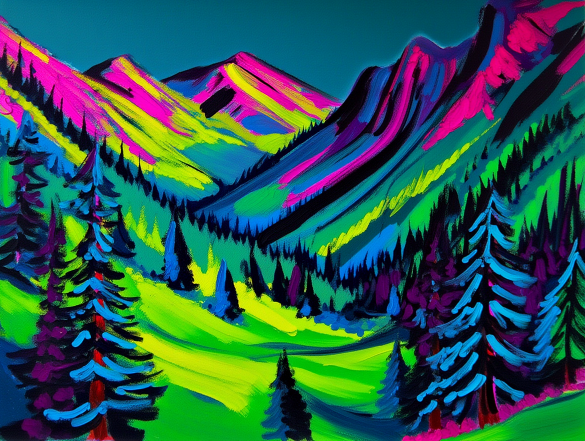 Kirchner Mix and Match 4 Prints — Alpine Expressionist Landscape