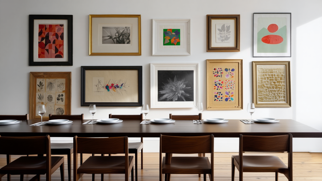 Eclectic Maximalist Gallery Wall – Living Room Set of 10