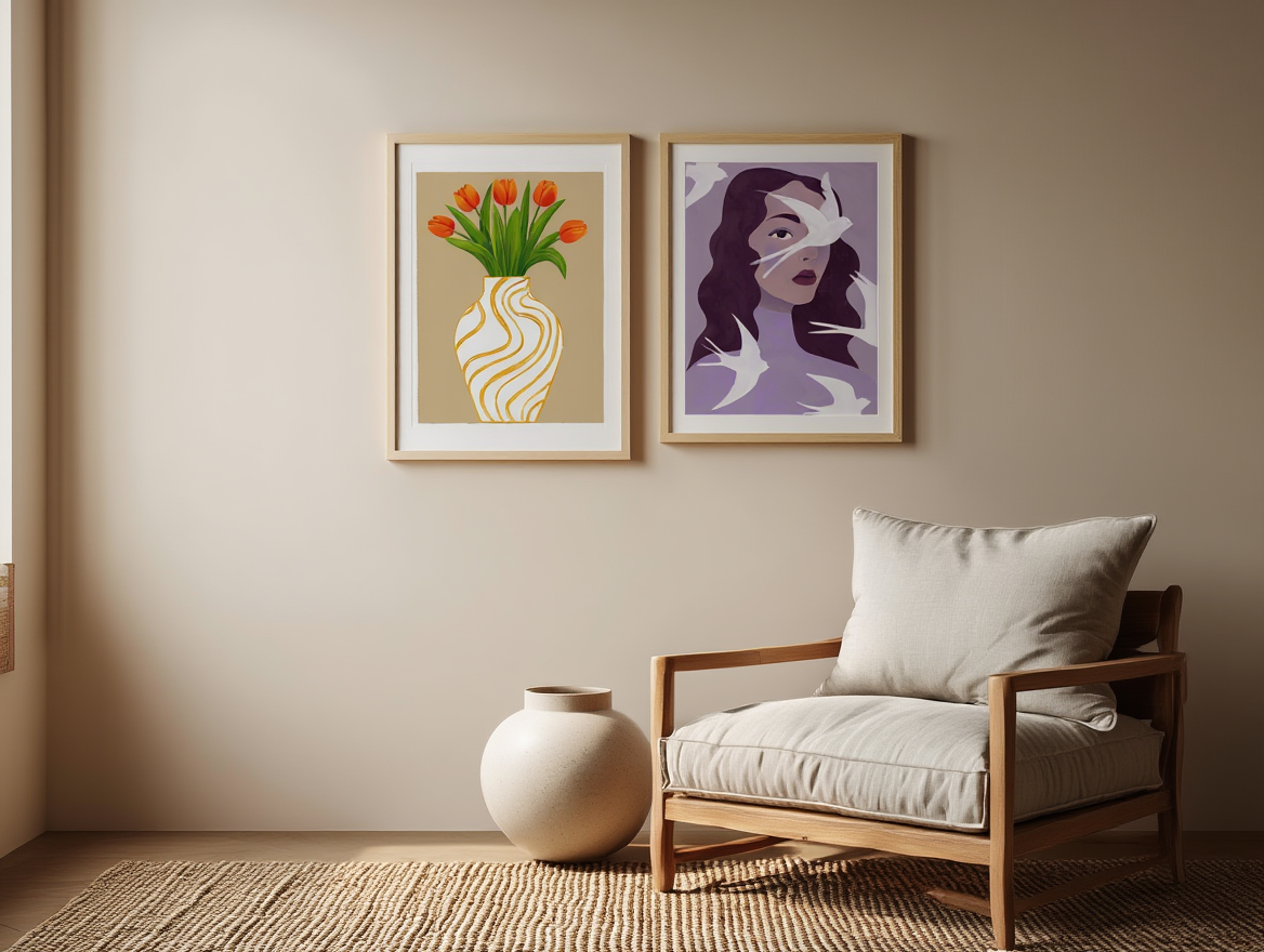 Petal Palette – 6 Floral Prints | Mix & Match Wall Art Collection