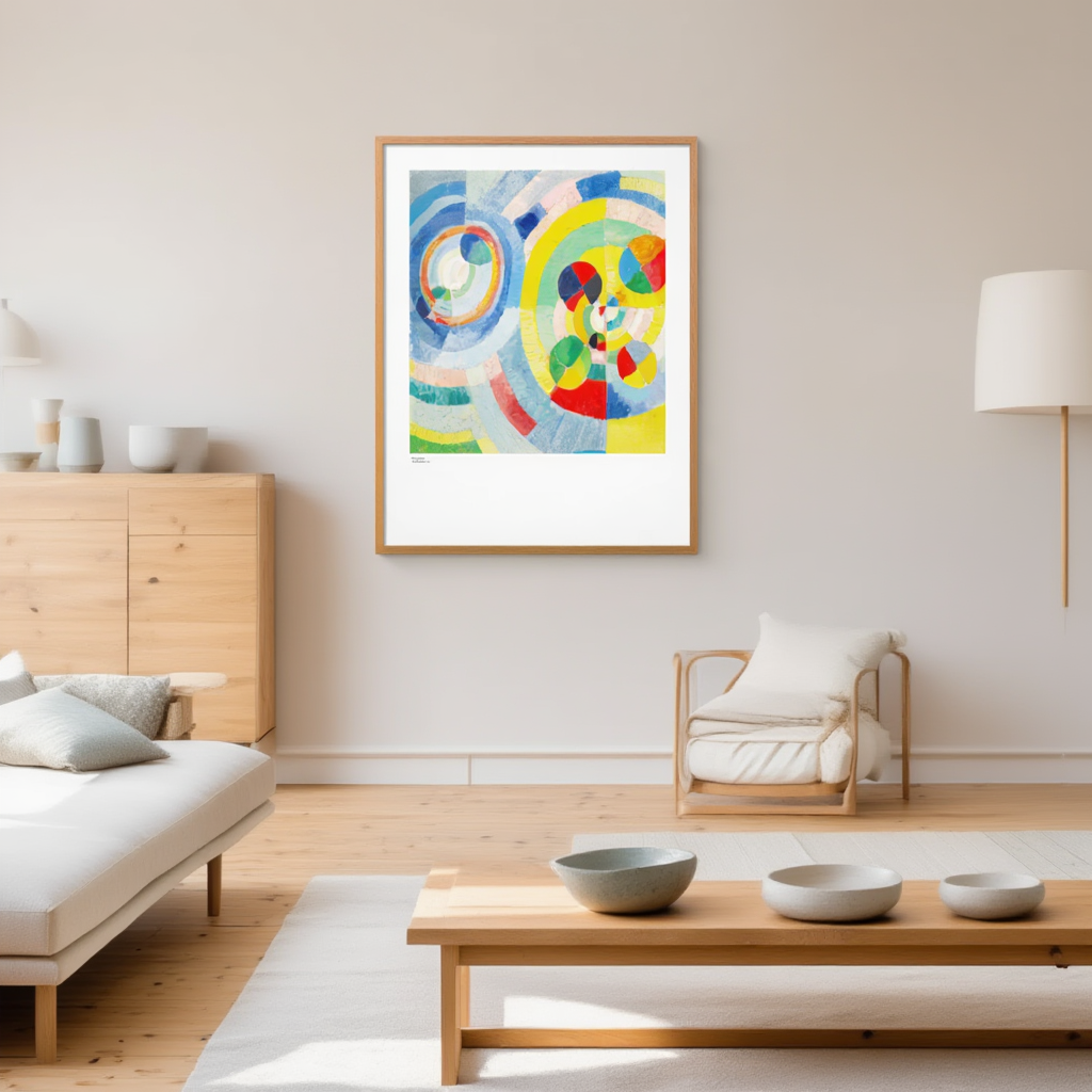 Circular Forms by Robert Delaunay – Vintage French Orphism Art Print