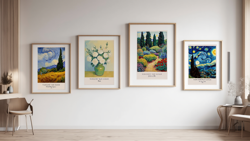 4 Van Gogh Masterpiece Prints – Elegant Gallery Wall Set
