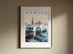 Venice Travel Poster – Vintage Italian Art Print - Hakyarts