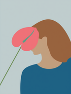 Flower Female – Minimalist Line Art Floral Print