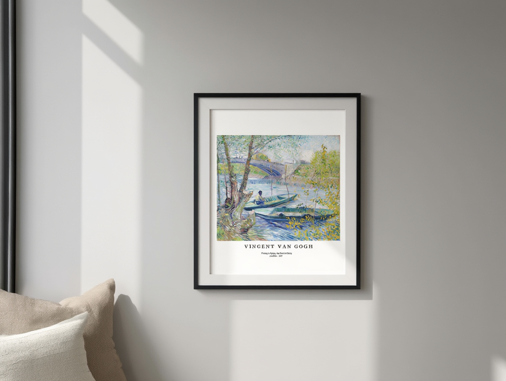 Vincent Van Gogh - Fishing in Spring Poster