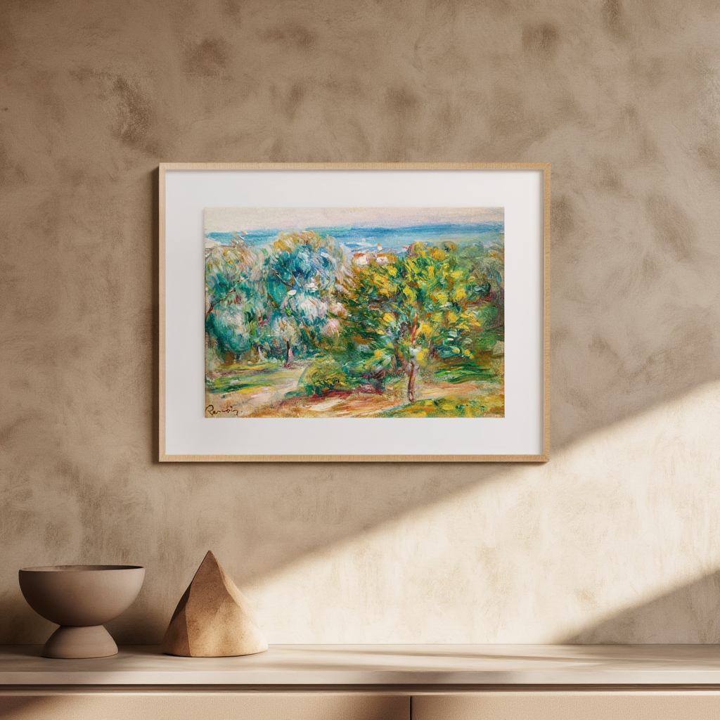 Auguste Renoir - Esquisse De Paysage À Cagnes
