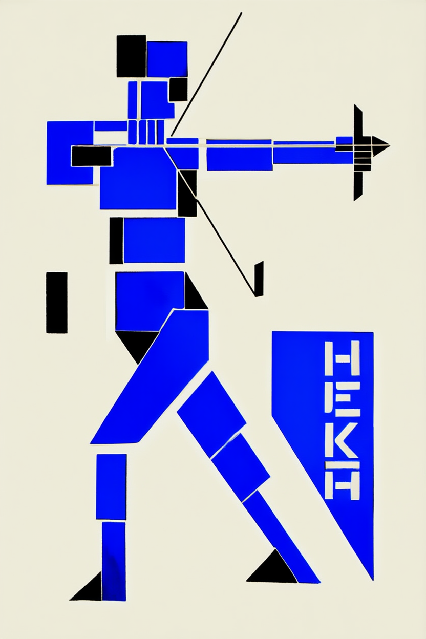 Design for Poster (1919) by Theo van Doesburg – De Stijl Modern Art Print