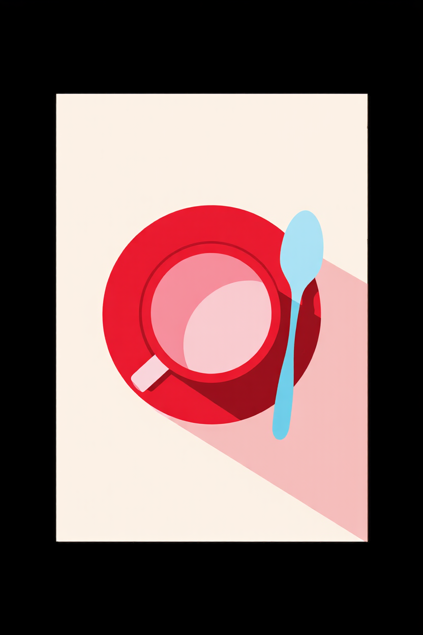 6 Nordic Dessert Prints – Minimalist Cake & Pastry Wall Art for Kitchen, Dining & Living Room Decor