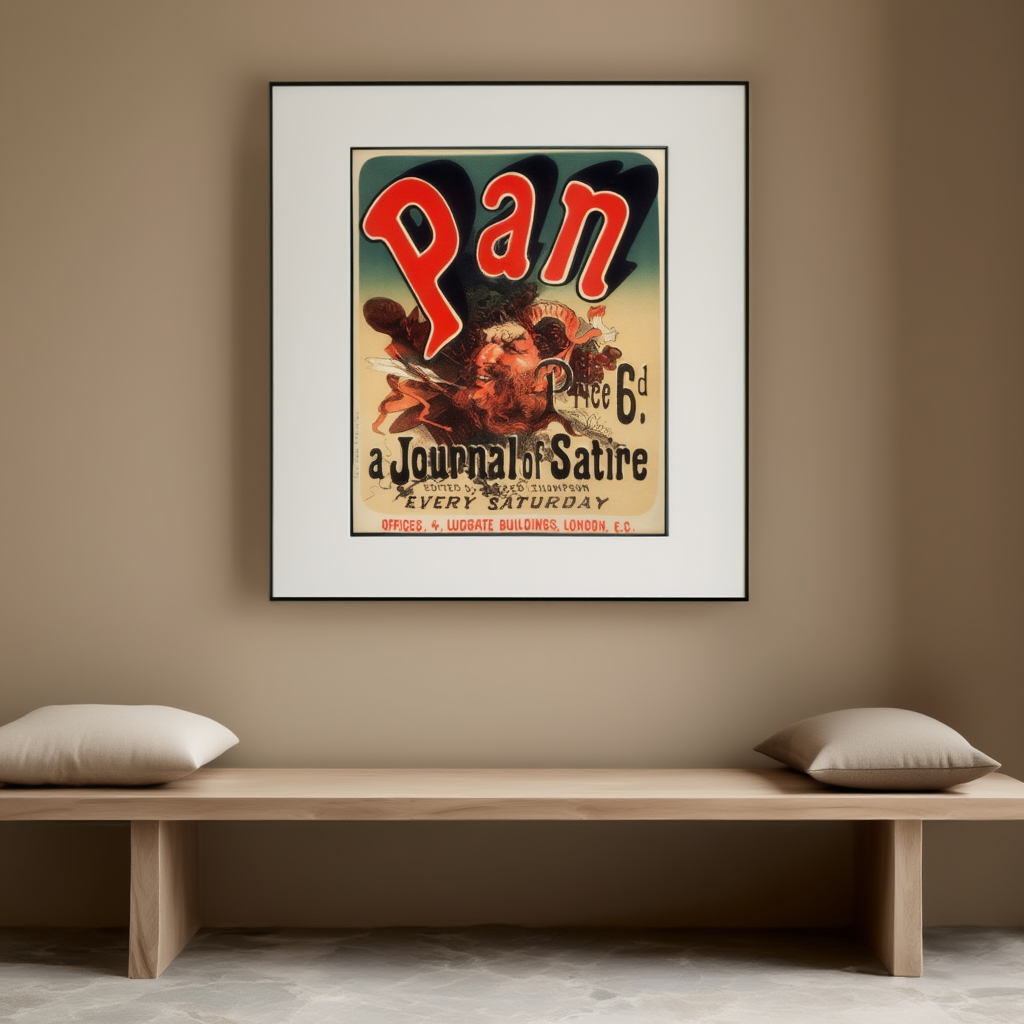 Pan Poster by Jules Chéret – Belle Époque Art Nouveau Advertising Print