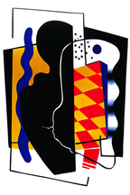 Composition au damier (Composition jaune et noir) by Fernand Léger (1929) – Modernist Abstract Art Print