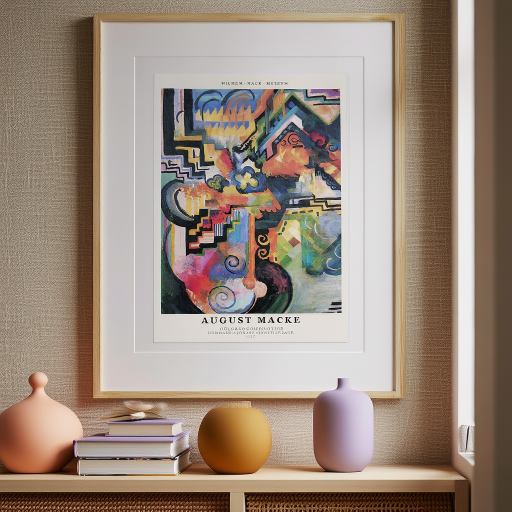 August Macke - Colored Composition Poster