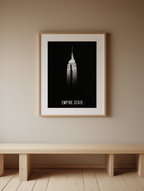 Empire State Building Poster – Iconic New York Skyline Wall Art - Hakyarts
